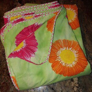 Tommy Hilfiger F/Q Lafayette Square Floral Daisy Reversible Duvet Cover 87x88"